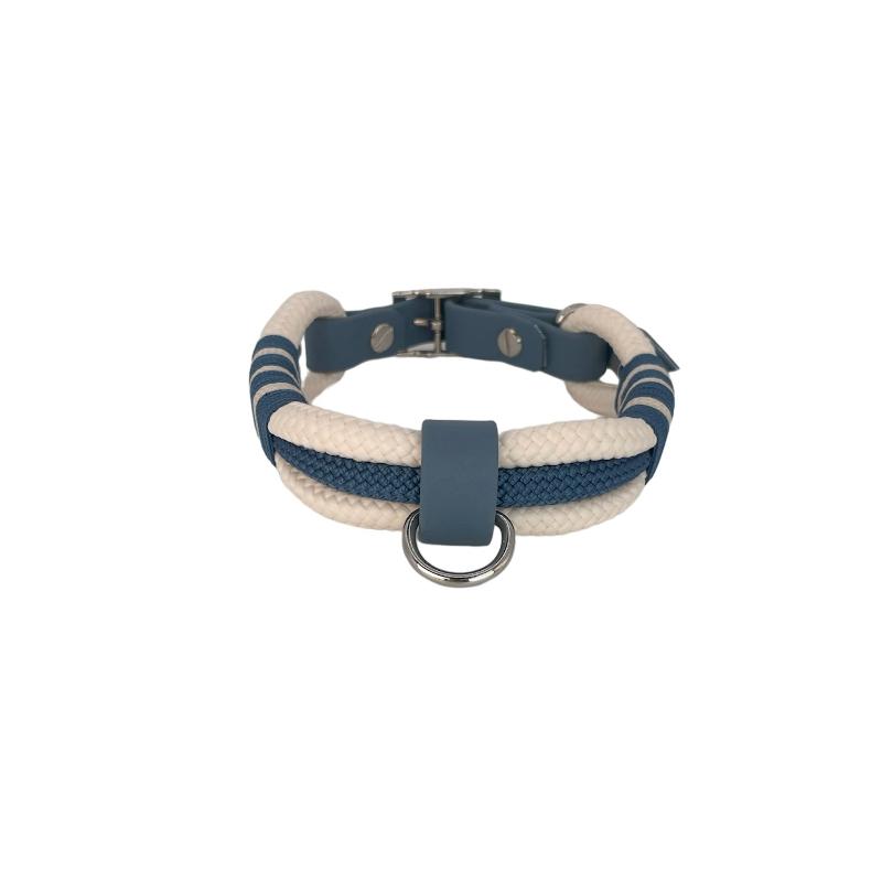 Hochwertiges Tauset für Hunde: handgefertigtes Halsband und robuste Leine, leicht, schwimmfähig und langlebig. Ideal für aktive Hundehalter, die Komfort und Sicherheit schätzen.