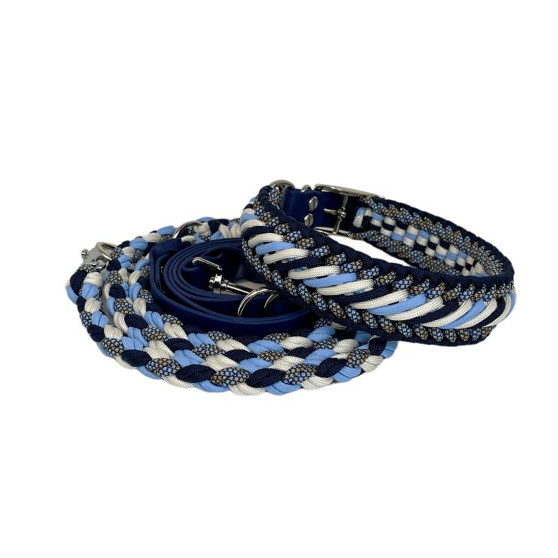 "Entdecken Sie unsere handgefertigte Hundeleine aus hochwertigem Paracord und Biothane. Robust, wasserabweisend und stilvoll – perfekt für aktive Hunde und Outdoor-Abenteuer. Jetzt die ideale Leine für Ihren Vierbeiner finden!"